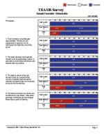 T.E.A.M.S. Favorable - Unfavorable report page sample - Teams Evolving and Mastering Success survey - TTI Performance Systems - TTI teams survey