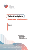 TTI Emotional Quotient, EQ report cover - Emotional Intelligence assessment - TTI Performance Systems - TTI emotional quotient, eq, emotional intelligence assessment