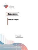 Executive online assessment report cover - CEO, CEOs, business owners, business owner, management, senior managers, decision makers, Executive, executive - TTI Performance Systems - TTI DISC assessments